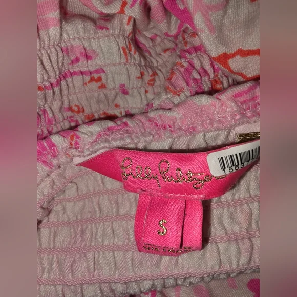 Lilly Pulitzer Kailua Smocked Dress- size small-used condition 🦩 - Picture 8 of 9